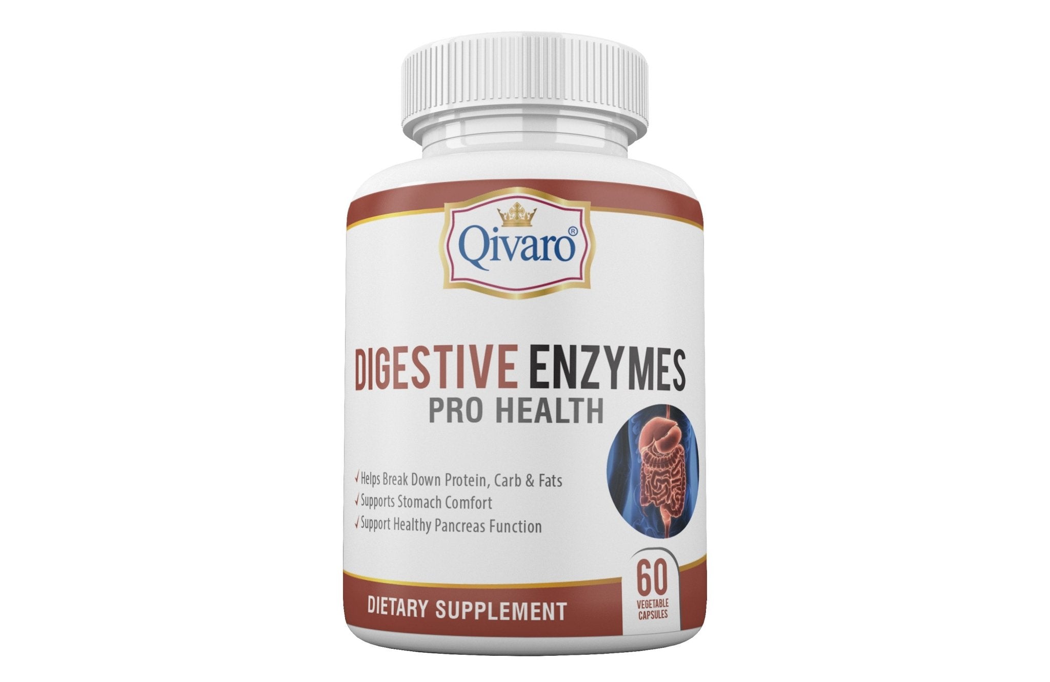 Digestive Enzymes Pro Health By Qivaro (60 veggie caps) - Qivaro USA
