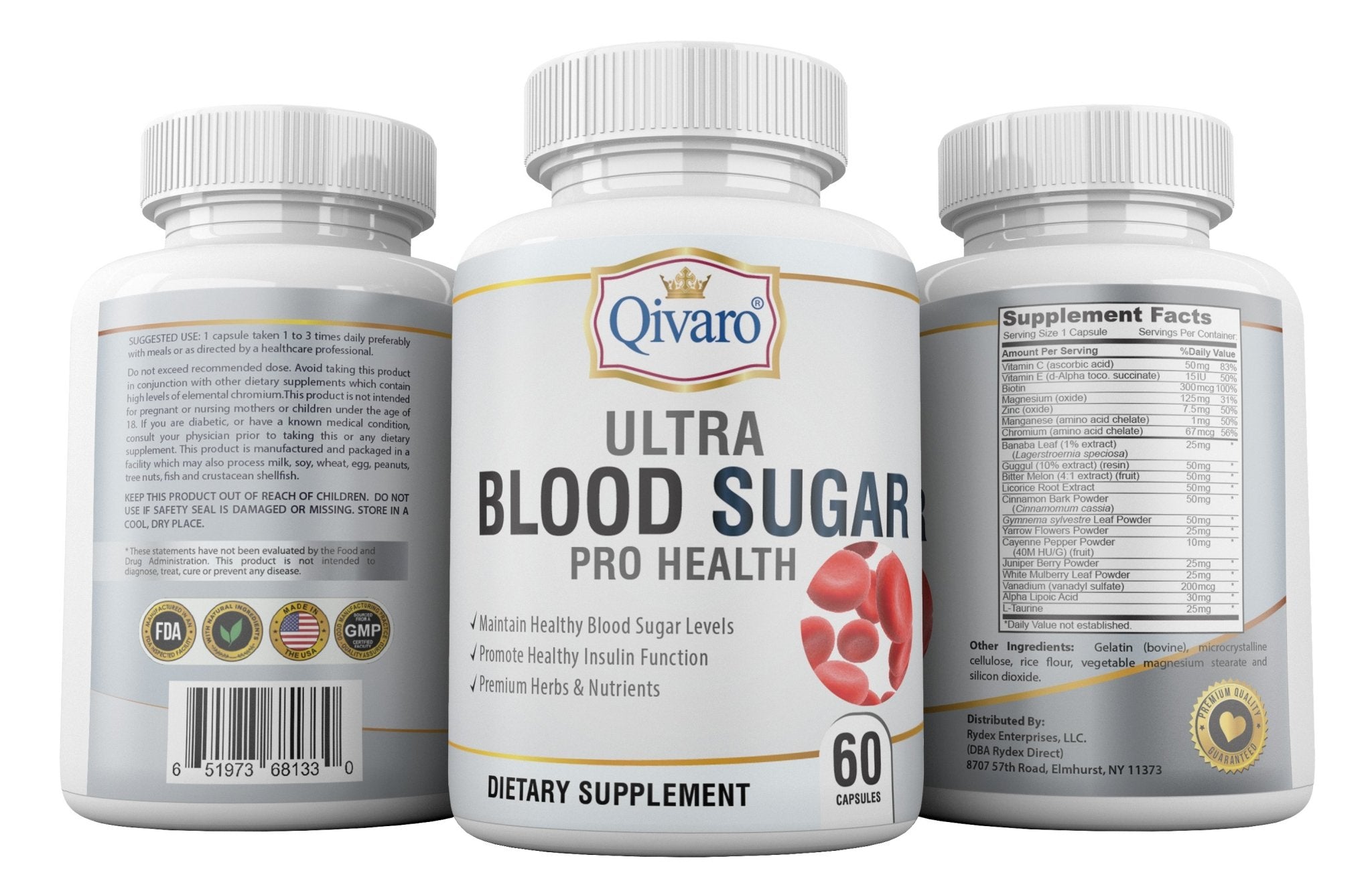 Ultra Blood Sugar Pro Health 血糖寶 (60 caps) - Qivaro USA