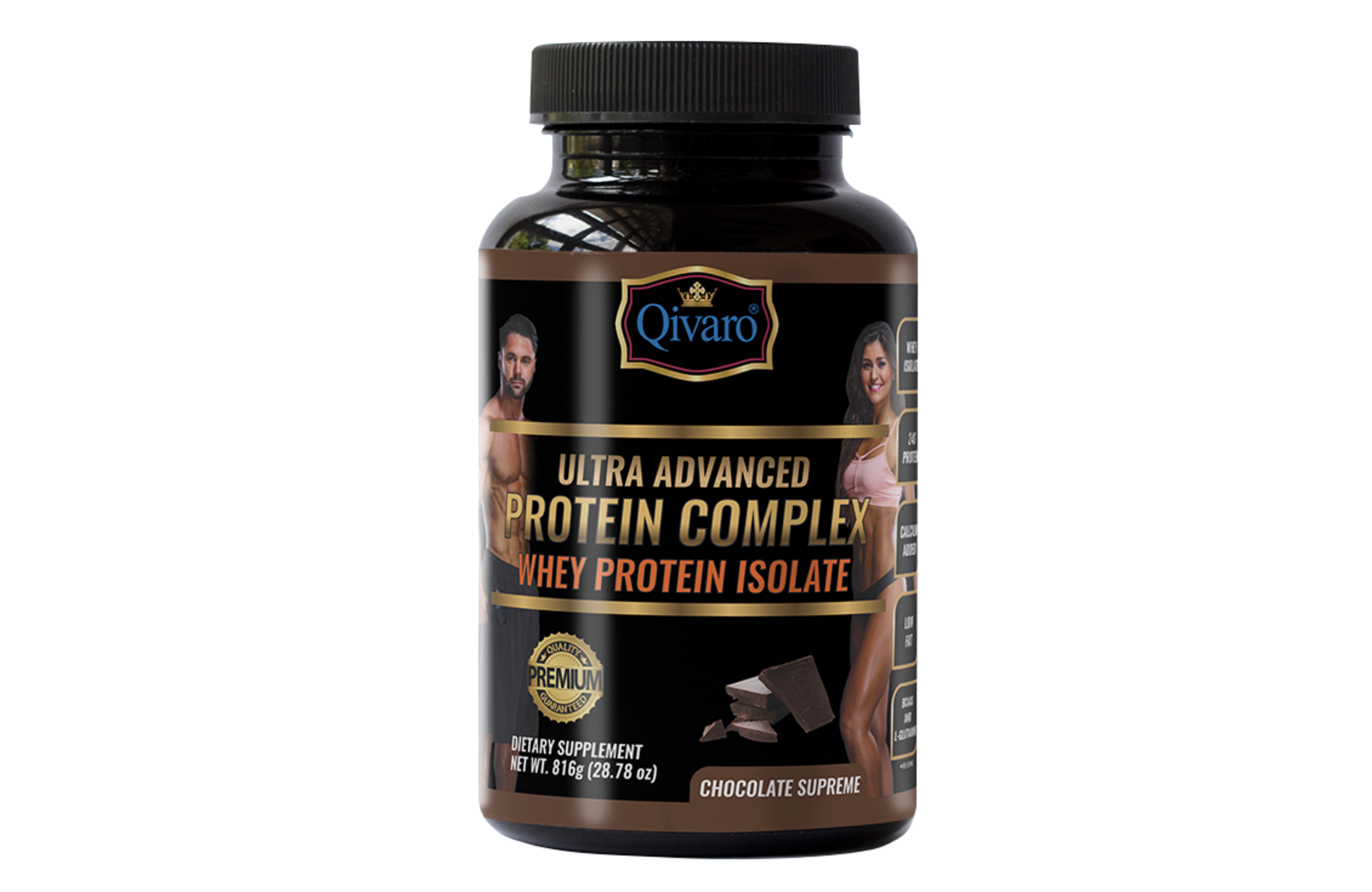 QPC02B: Ultra Advanced Whey Protein Complex - Chocolate Supreme 超級健肌乳清蛋白粉朱古力  816 grams
