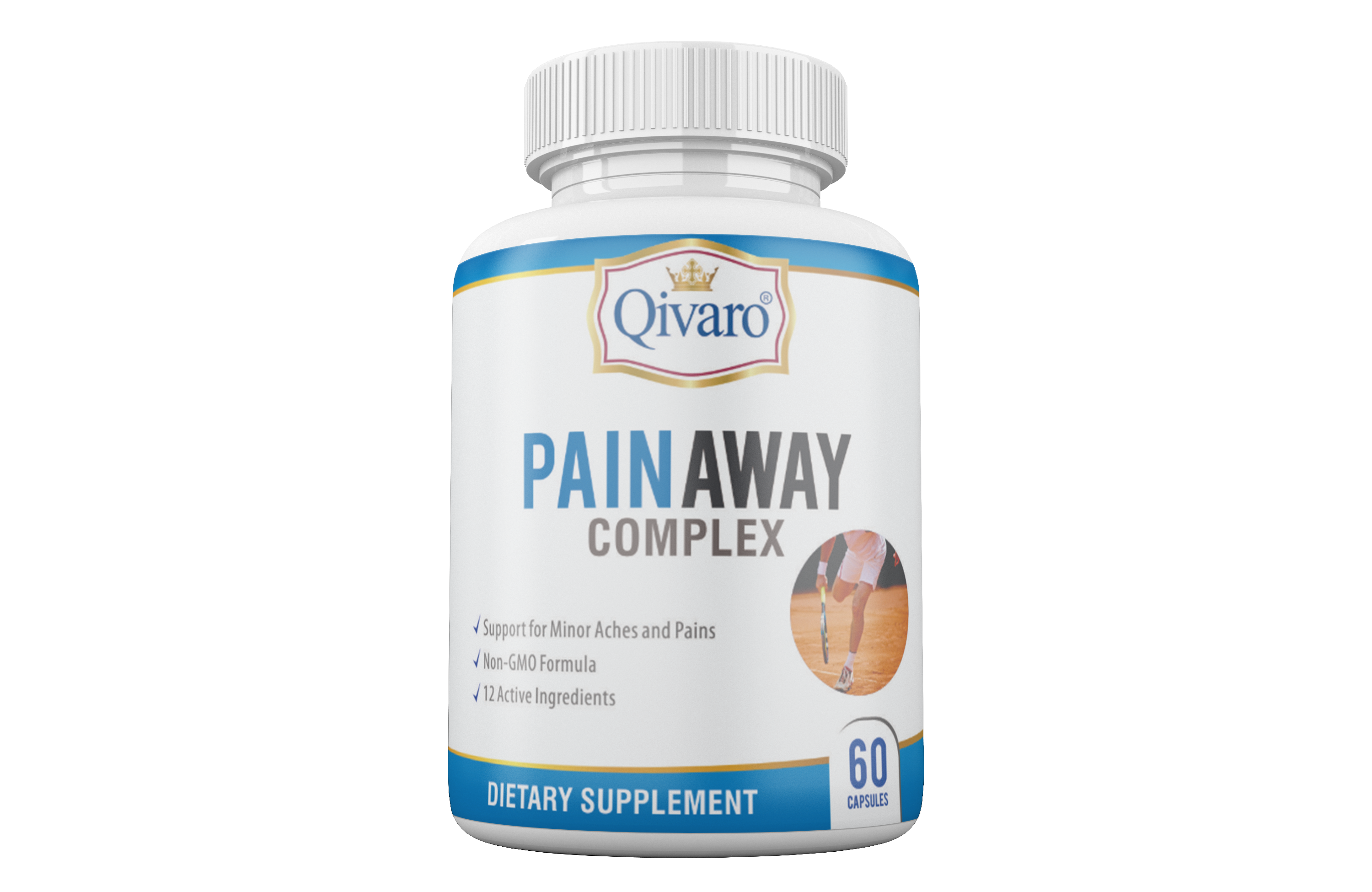 QIH51: Pain Away Pro Health By Qivaro - (60 Capsules)