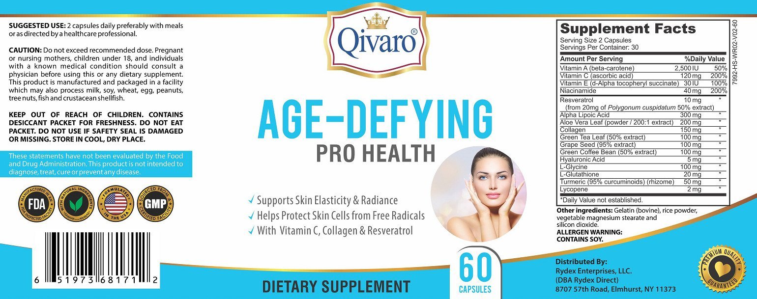 Age-Defying Pro Health by Qivaro - 60 capsules - Qivaro USA