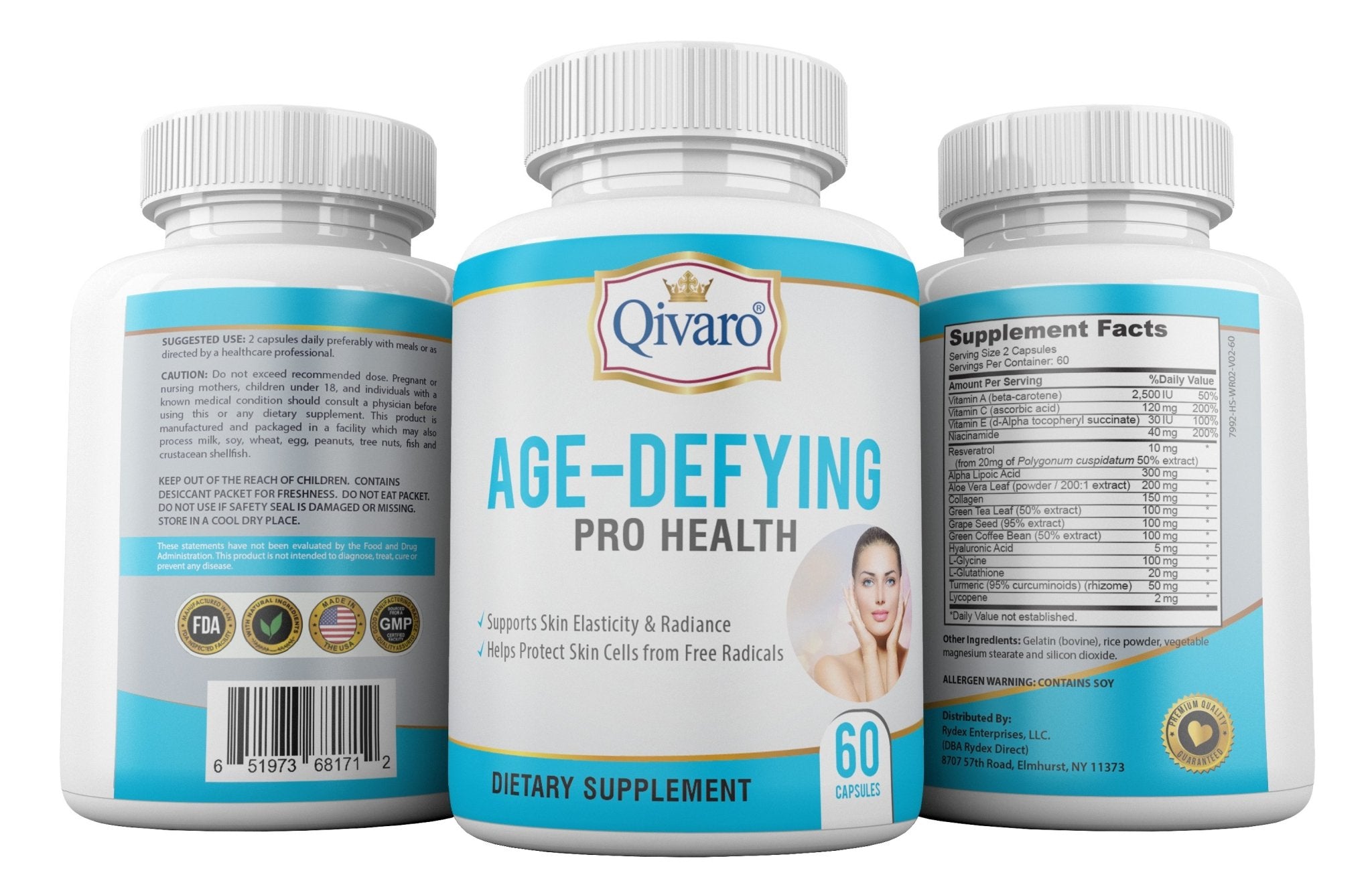 Age-Defying Pro Health by Qivaro - 60 capsules - Qivaro USA