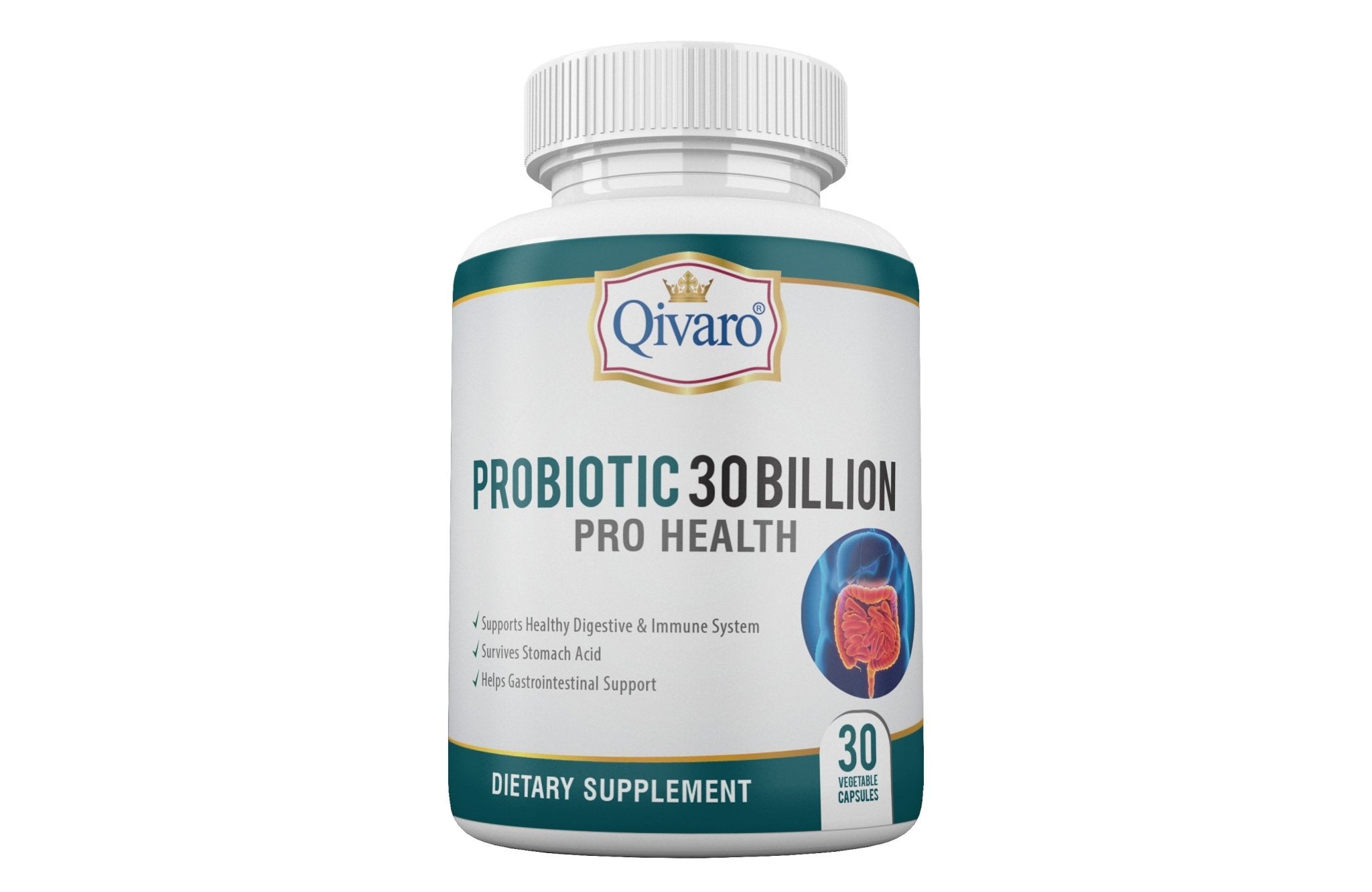 Probiotic 30 Billion Pro Health By Qivaro - (30 veggie caps) - Qivaro USA