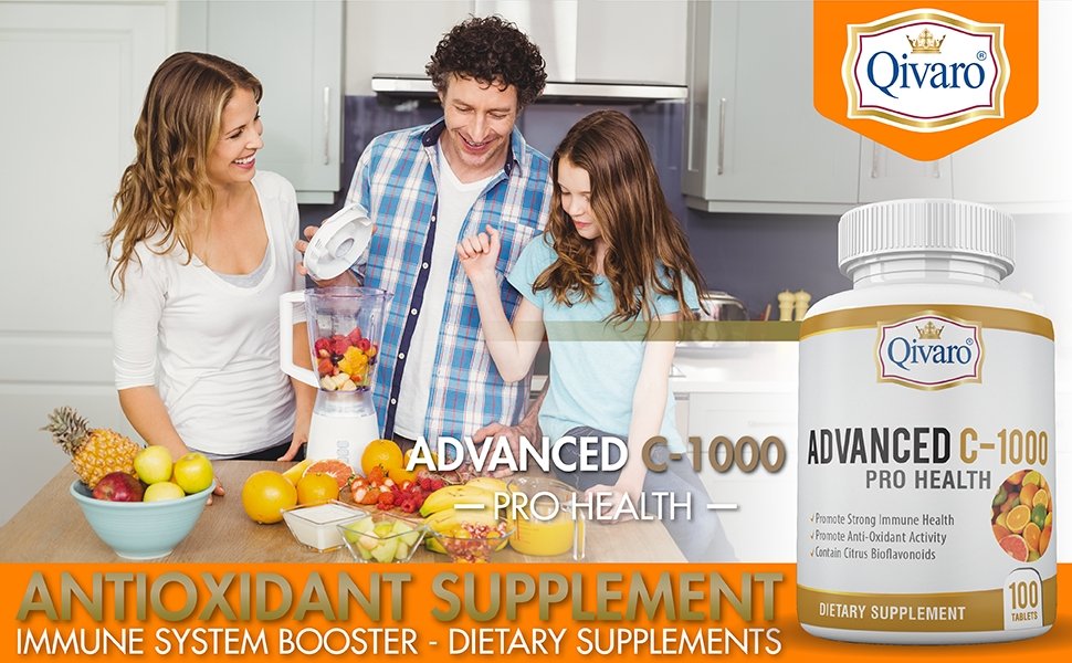 QIH12: Advanced C-1000 Pro Health by Qivaro - 100 Tablets - Qivaro USA