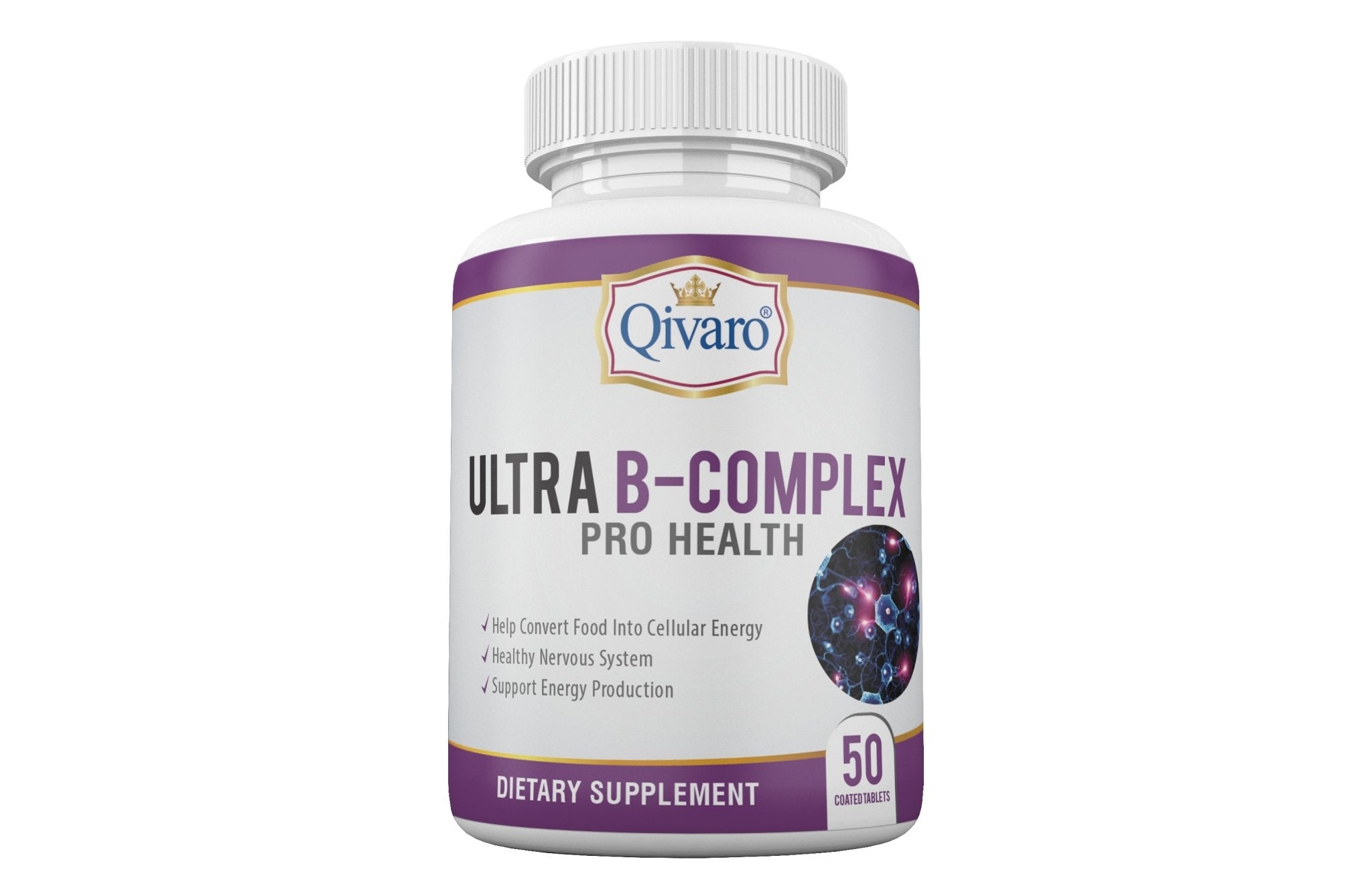 QIH13 - Ultra B-Complex Pro Health By Qivaro (50 coated tabs) - Qivaro USA
