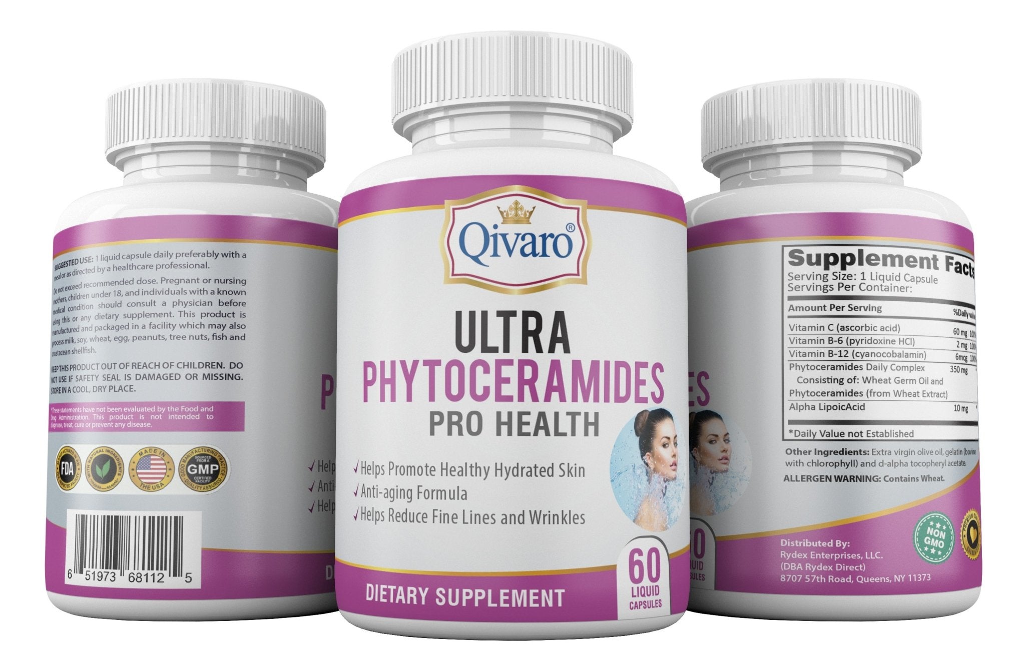 Ultra Phytoceramides Pro Health 保濕養顏寶 (60 liquid caps) - Qivaro USA